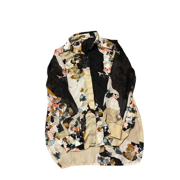 3.1 Phillip Lim for Target Floral Sheer Button Down Long Sleeve Women's S - Picture 7 of 12